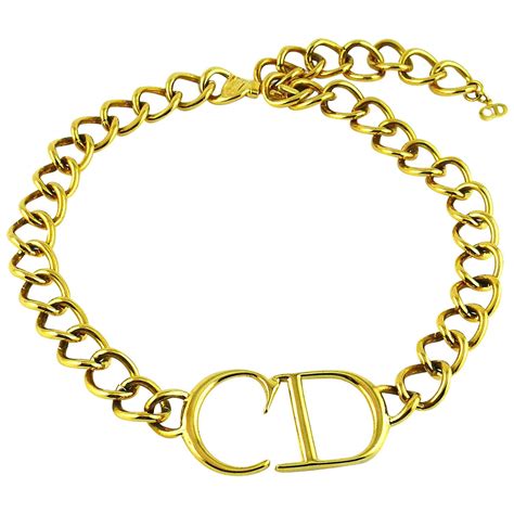 cd dior chain|necklace that says Dior.